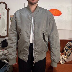 Uniqlo U Grey Bomber Jacket Size Large